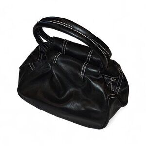 Vintage Bellerose Handbag Purse Triple Zipper Handles Snap Retro EUC